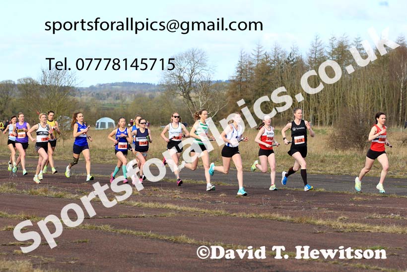 Senior womens 2023 Elswick Harriers Road Relays, Albamarle Barrack Airfield, Ouston, Northumberland. Photo: David T. Hewitson/Sports for All Pics